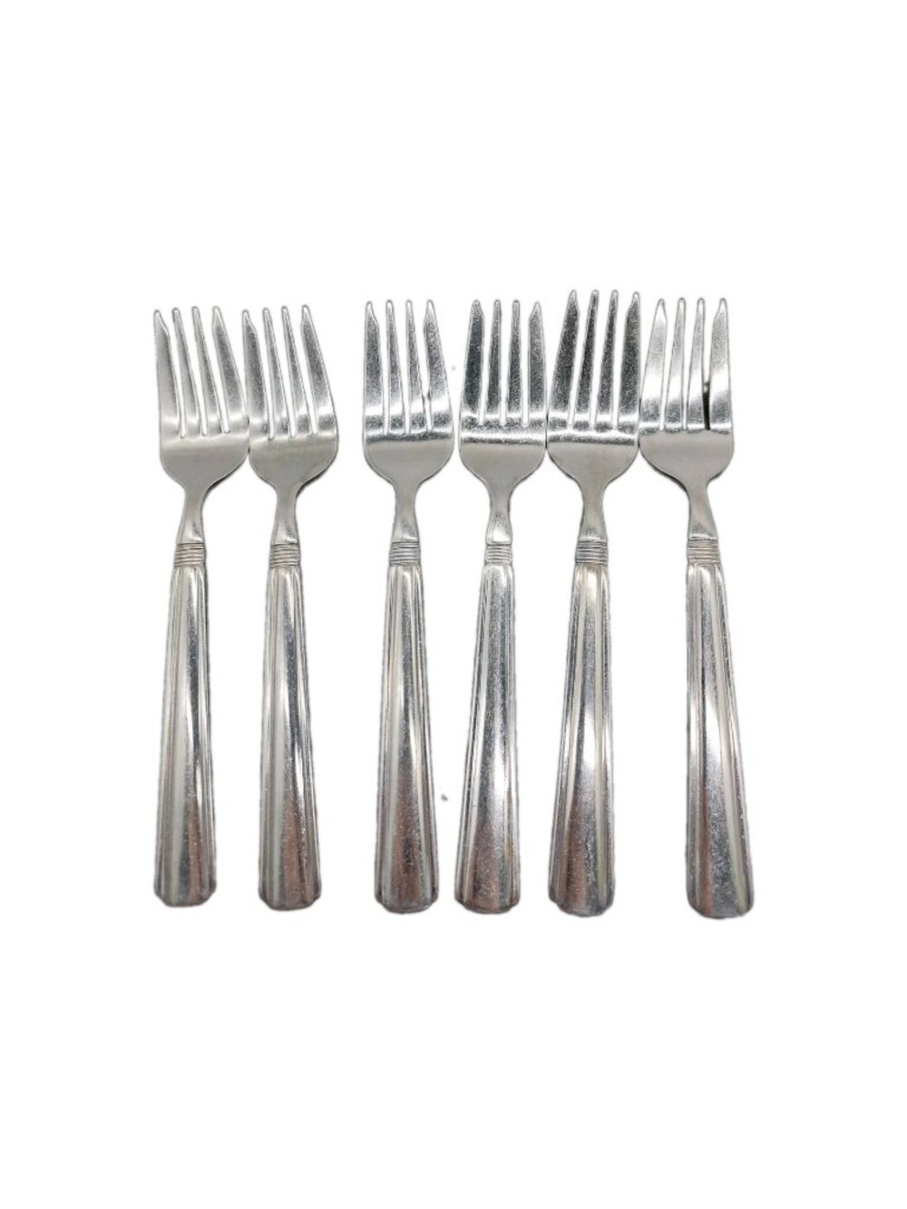 Pfaltzgraff Flatware 6 Salad Forks 6.5" Lot Of 6